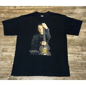 Vintage Paul McCartney T-Shirt XL 2002 Driving USA Tour Giant Tag Original Band